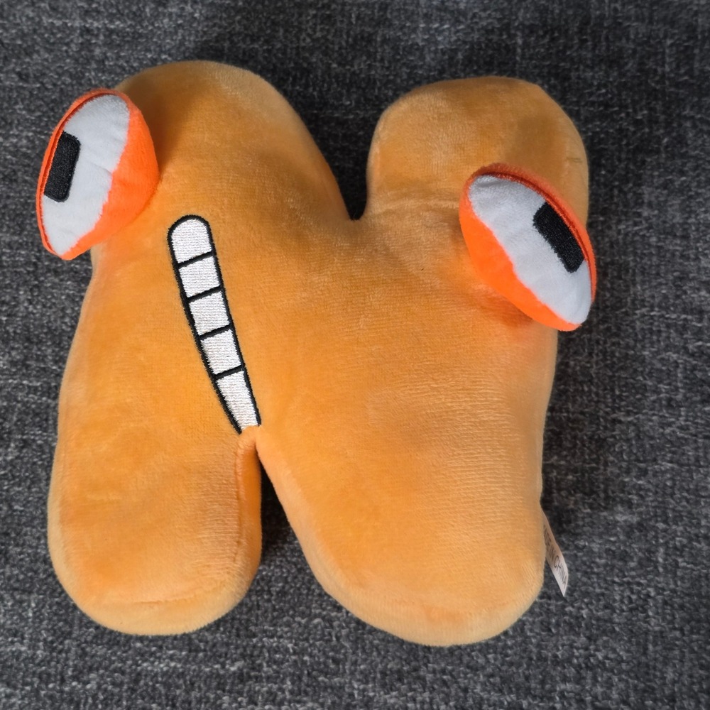 Alphabet Lore N Plush Stuffed Animal Orange Letter Toy Educational